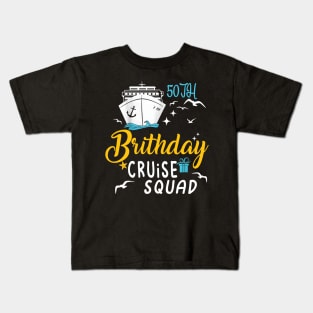 50th Birthday Cruise Squad Gifts 2024 Matching Party Family Kids T-Shirt